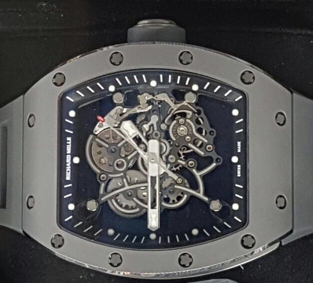 Richard Mille Replica Watch White RM 055 Bubba Watson